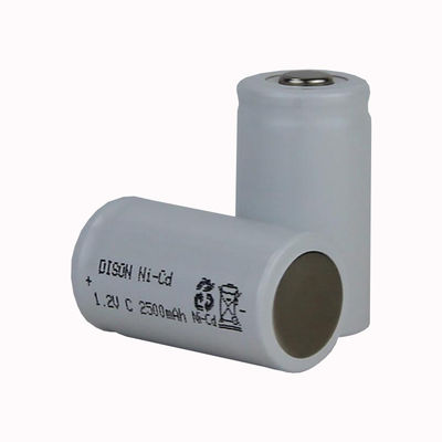 Hoge temperatuur Oplaadbare NI-Cd C 1.2V 2.5ah Batteriecellen voor noodverlichting