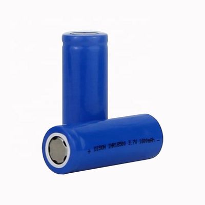 INR18500 3.7V 1.6Ah NMC Lithium Ion Li NiCoMh batterijcellen met zelfbescherming PTC,CID